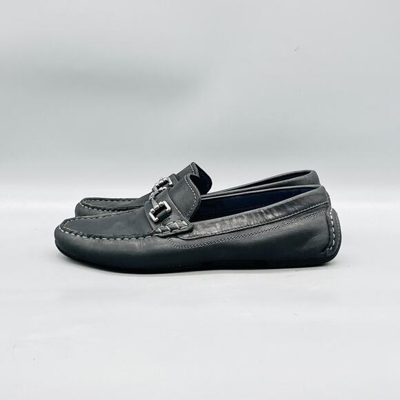 Cole Haan Shoes Mens 7 Gray Leather Bit Driving Moc Loafers Casual Comfort main image 6